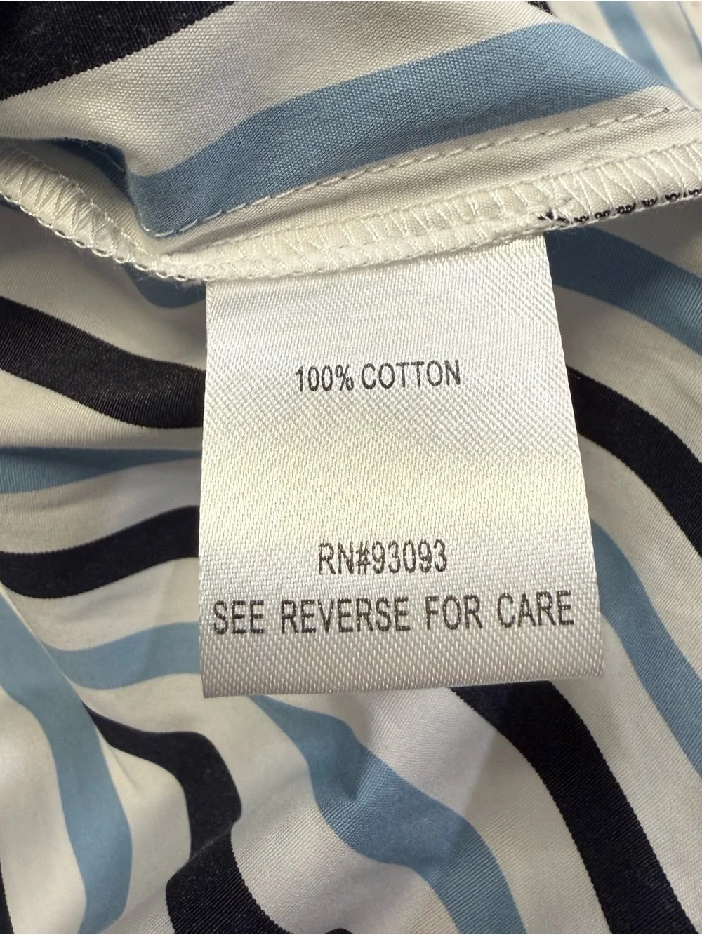 Tyler Boe Awning Stripe Button Down Shirt NWT Size Small Blue Multi - Picture 11 of 11